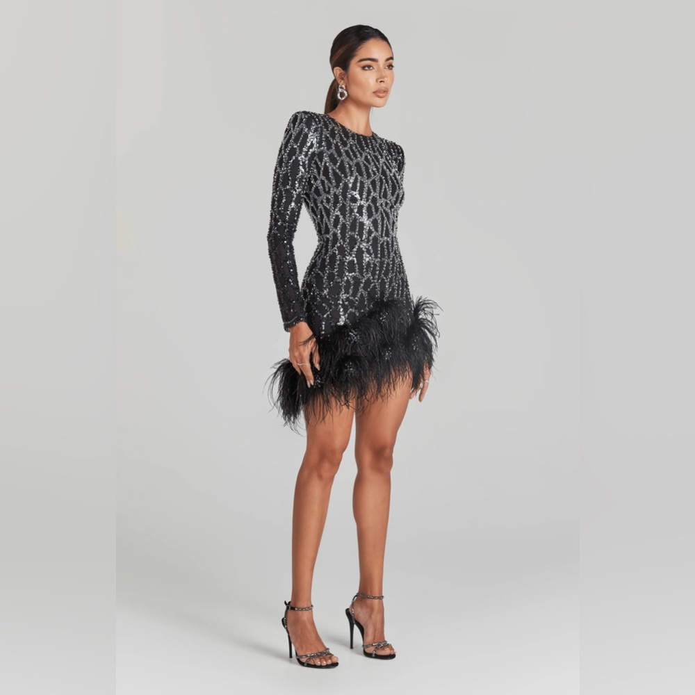 Nadine Merabi Lexi Black Dress-NWT - Picture 2 of 9